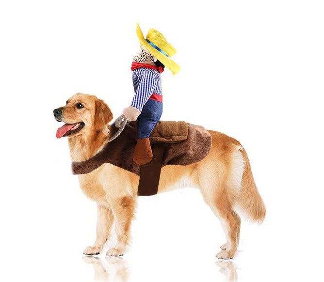 Yeepaw Cowboy Halloween Dog Costume Dog Toys Gifts TDB