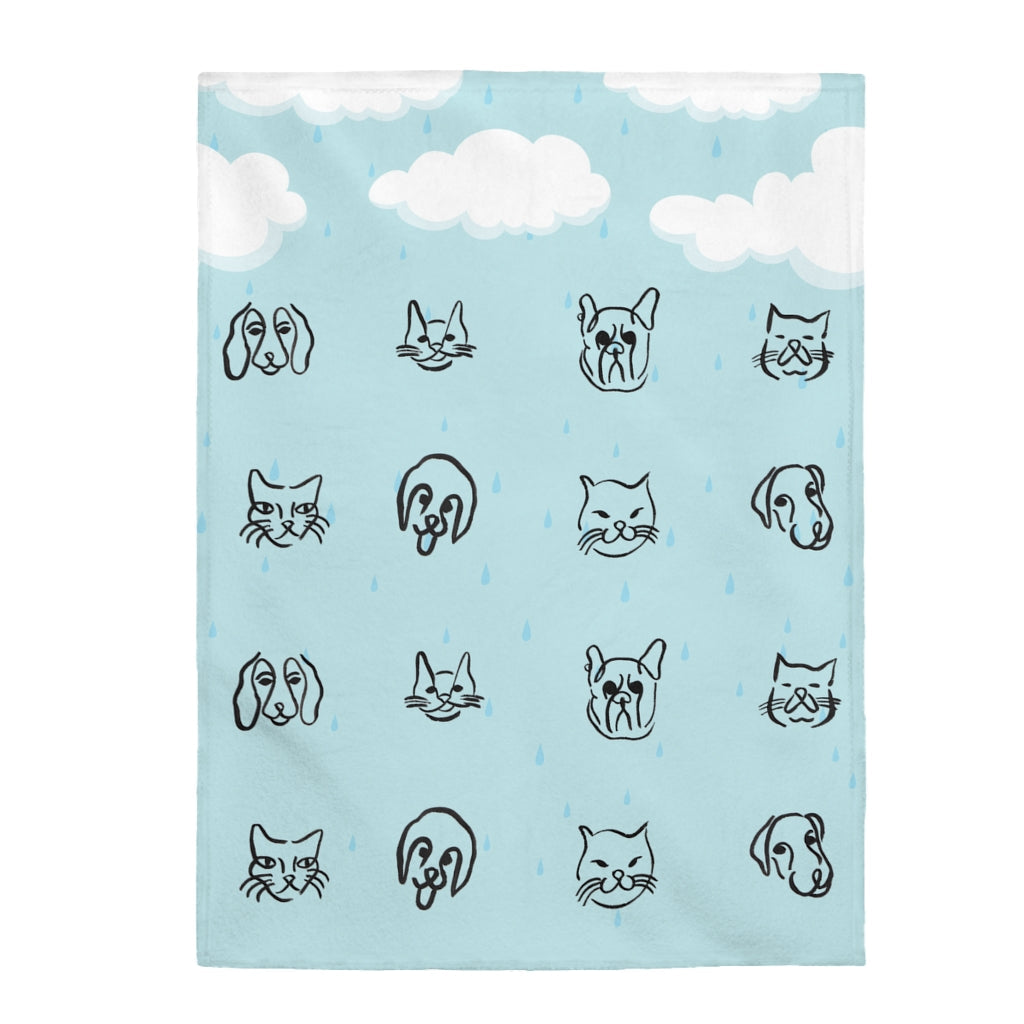 It's Raining Cats and Dogs Plush Blanket - Trendy Dog Boutique