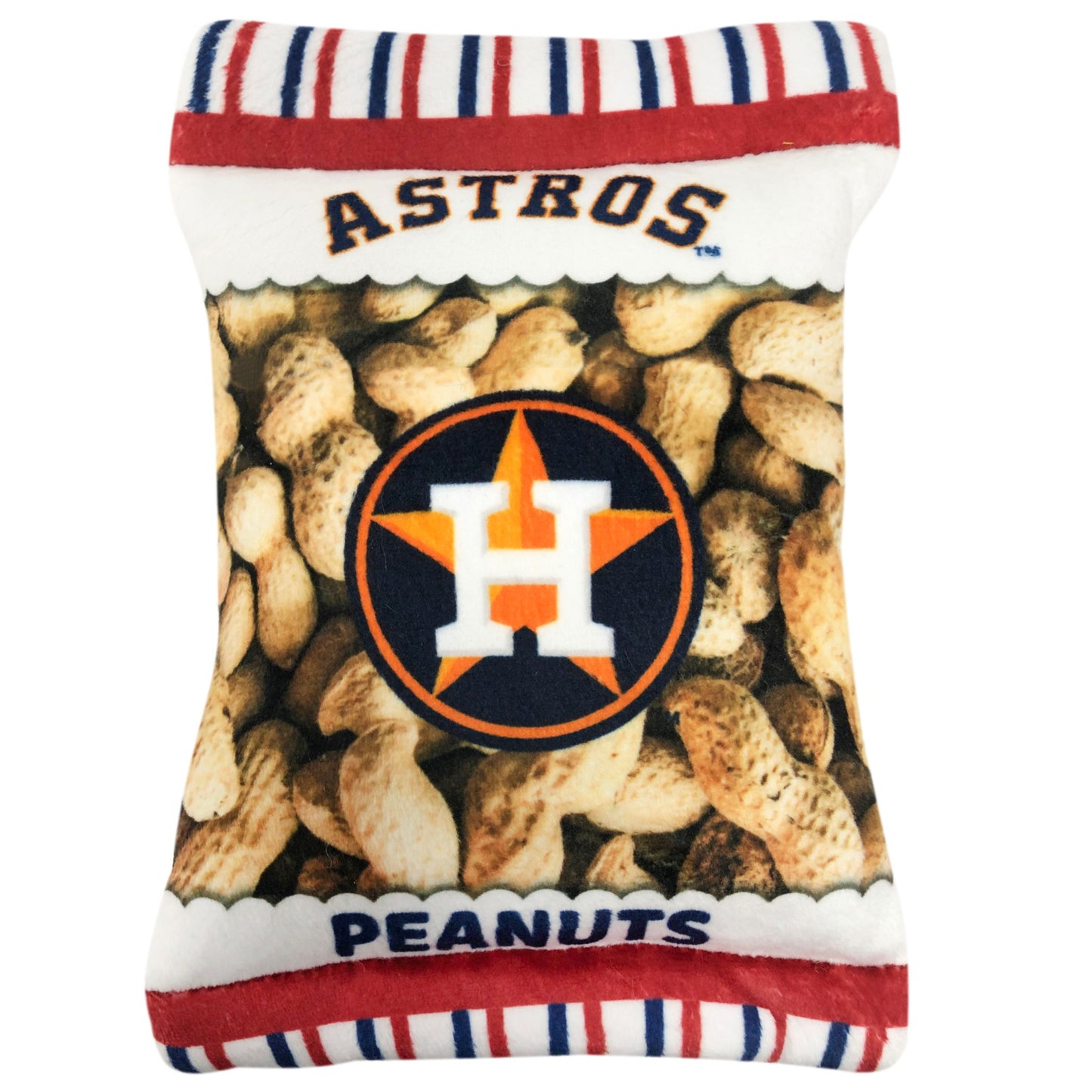 Houston Astros Peanut Bag Dog Toy - Trendy Dog Boutique