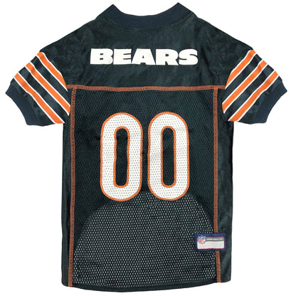 Chicago Bears Mesh Dog Jersey, back view - Trendy Dog Boutique