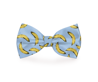 Banana Light Blue Dog Bow Tie - Trendy Dog Boutique