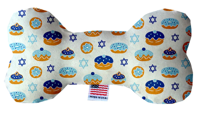 Hanukkah Jelly Donuts Plush Bone Toy - Trendy Dog Boutique