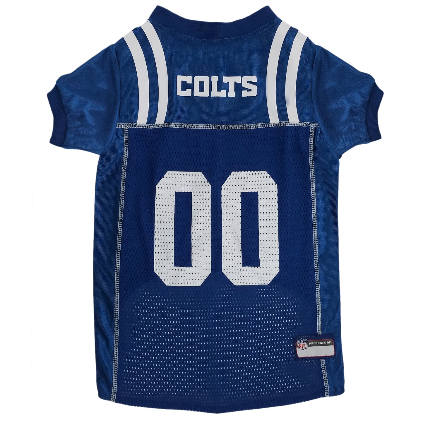 Indianapolis Colts Mesh Dog Jersey, Back View - Trendy Dog Boutique