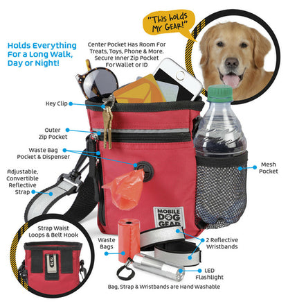 Mobile Dog Gear Day/Night 6 Pc Walking Bag - Trendy Dog Boutique