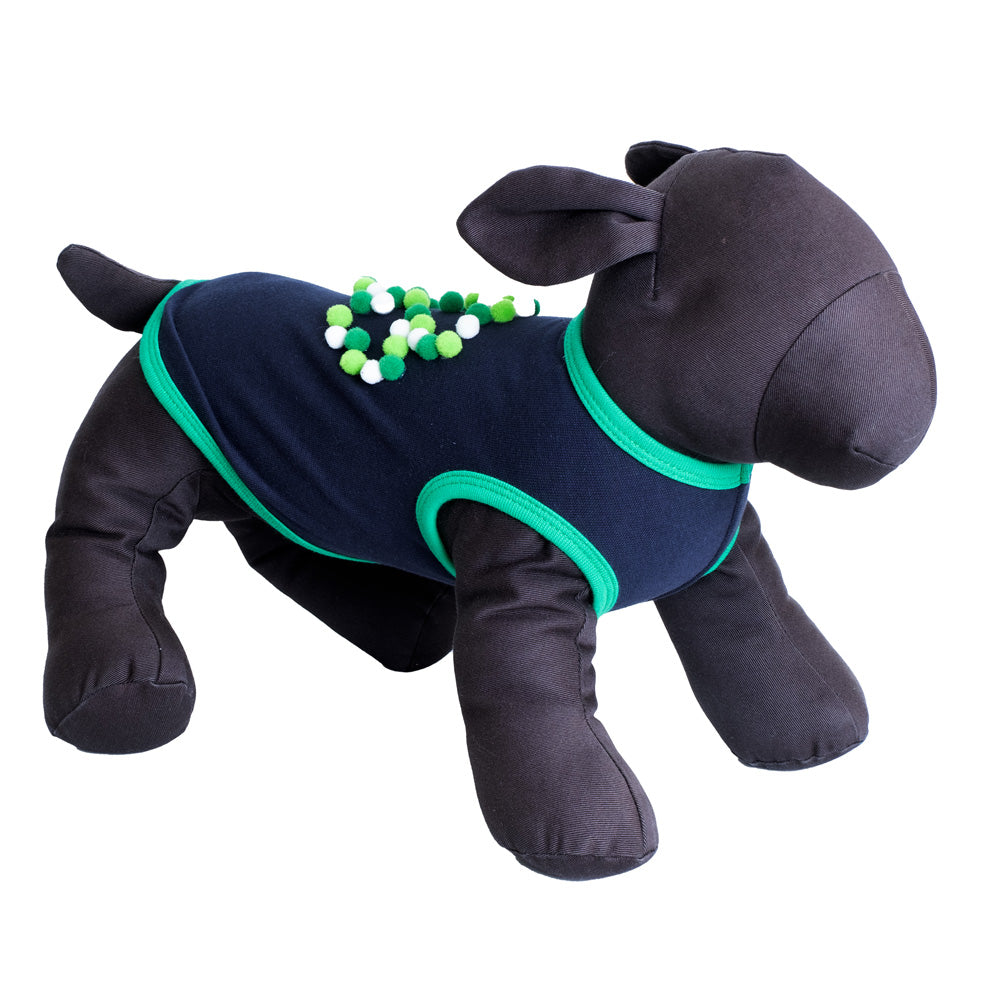 Shamrock Dog T-Shirt, on mannequin - Trendy Dog Boutique 