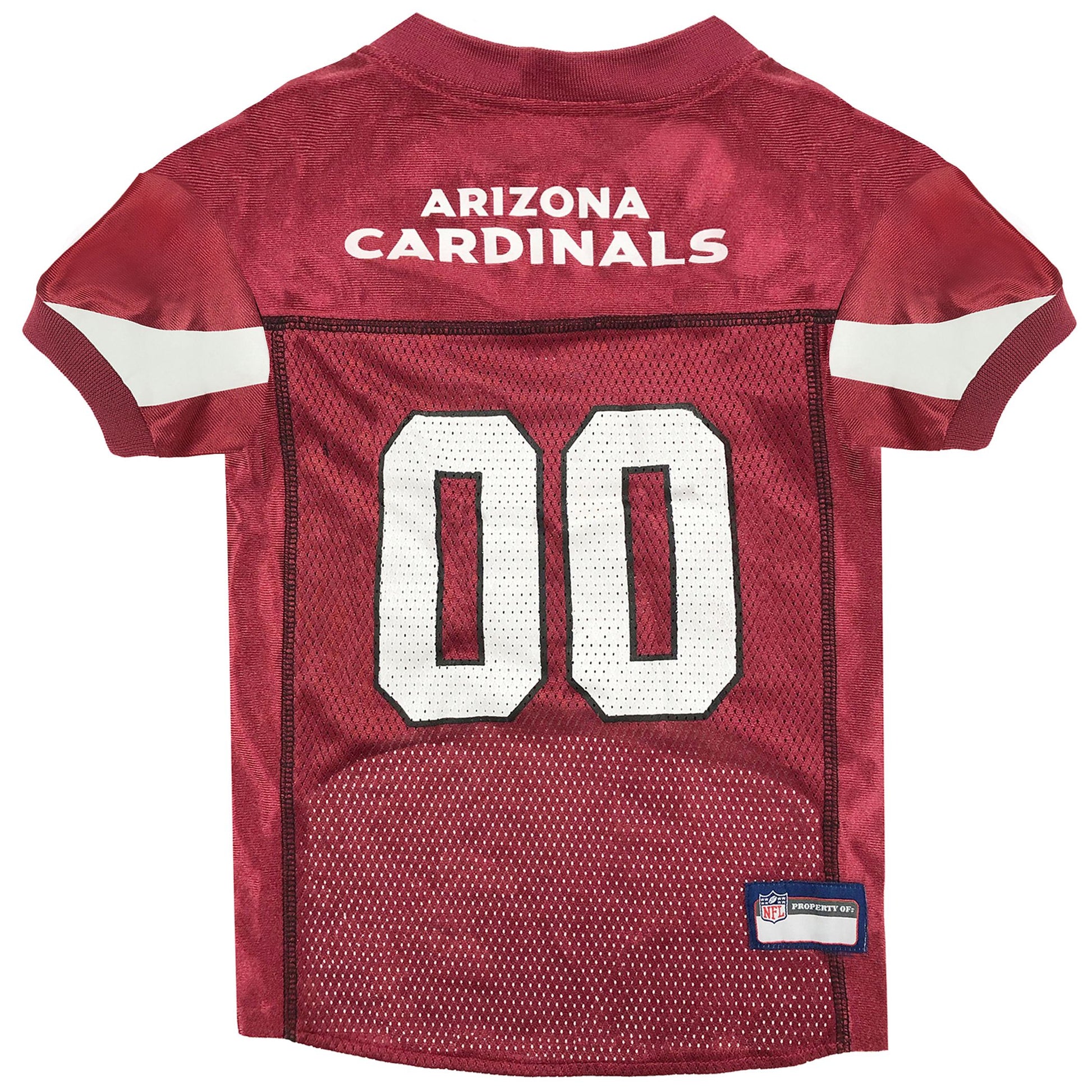 Arizona Cardinals Mesh Dog Jersey, Back View- Trendy Dog Boutique