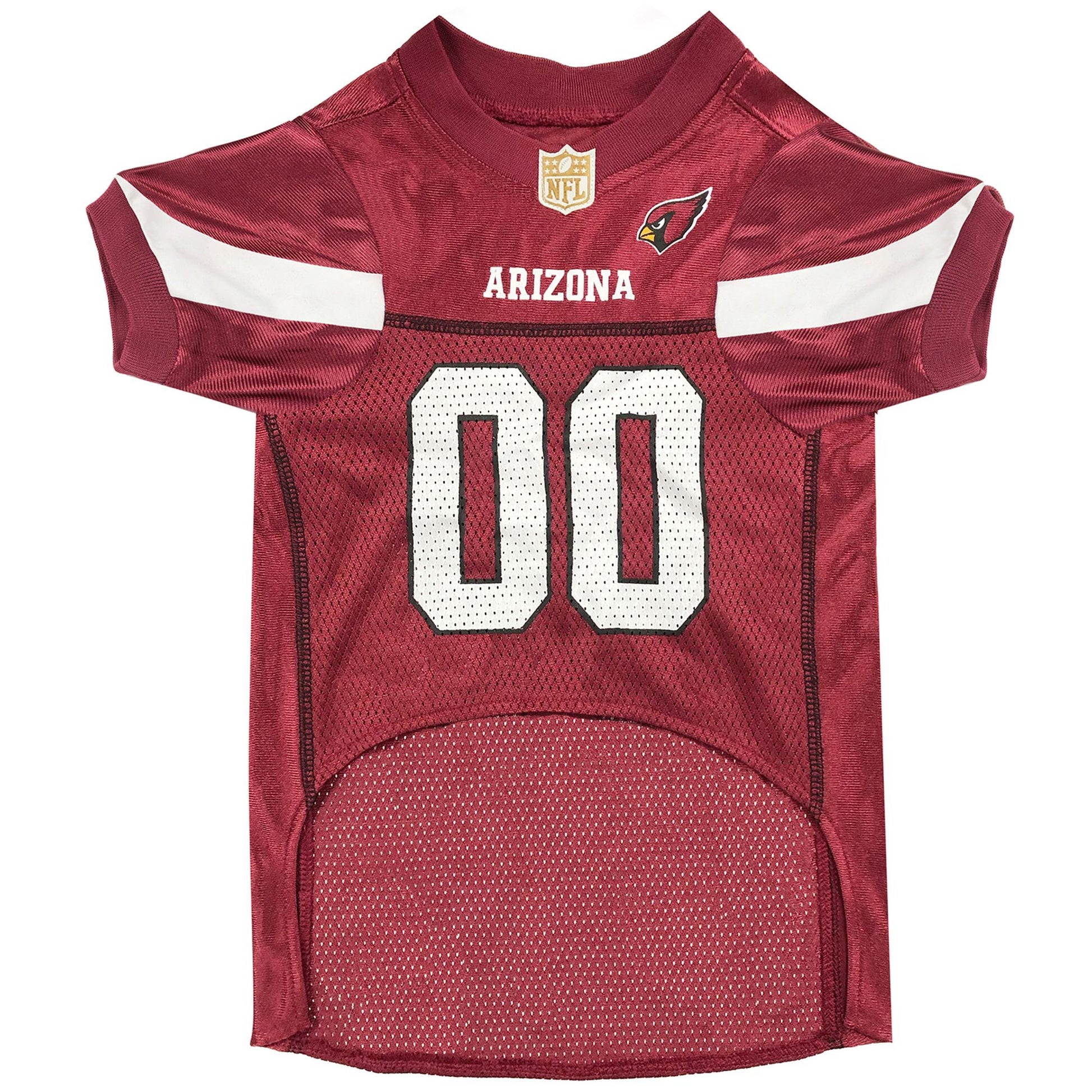 Arizona Cardinals Mesh Dog Jersey, Front View - Trendy Dog Boutique