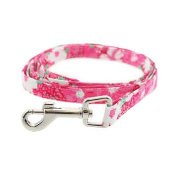 Cool Mesh Pink Hawaiian Hibiscus Dog Harness, Leash - Trendy Dog Boutique