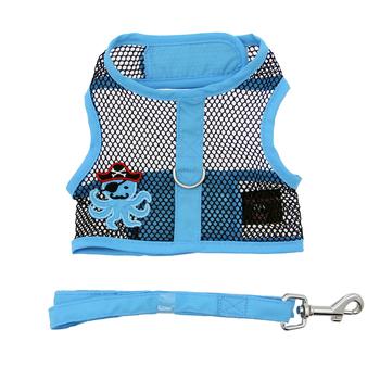 Cool Mesh Under the Sea Dog Harness, Flat, Top View - Trendy Dog Boutique