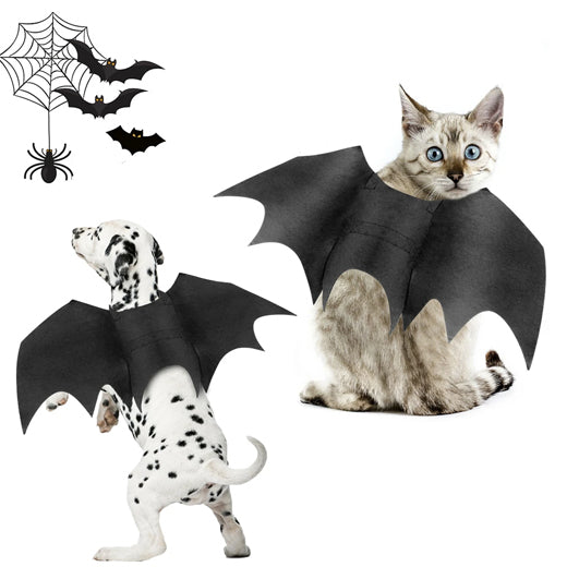 Halloween Pet Bat Wings Costume Cat and Dogs - Trendy Dog Boutique