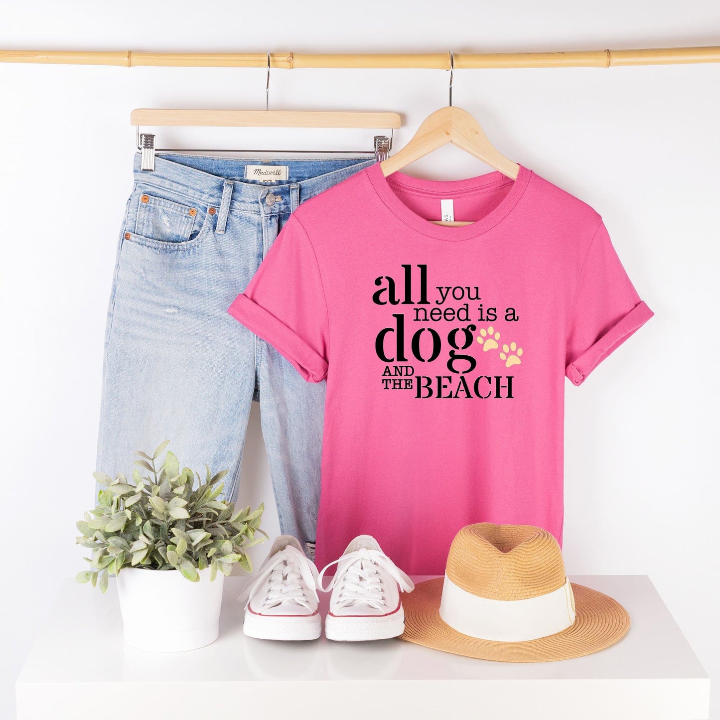 All You Need Is A Dog and the Beach Women's T-Shirt - Trendy Dog Boutique