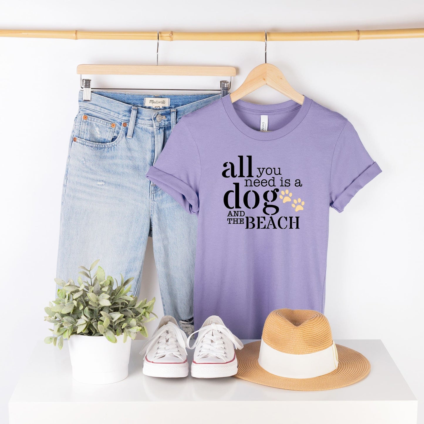 All You Need Is A Dog and the Beach Women's T-Shirt - Trendy Dog Boutique