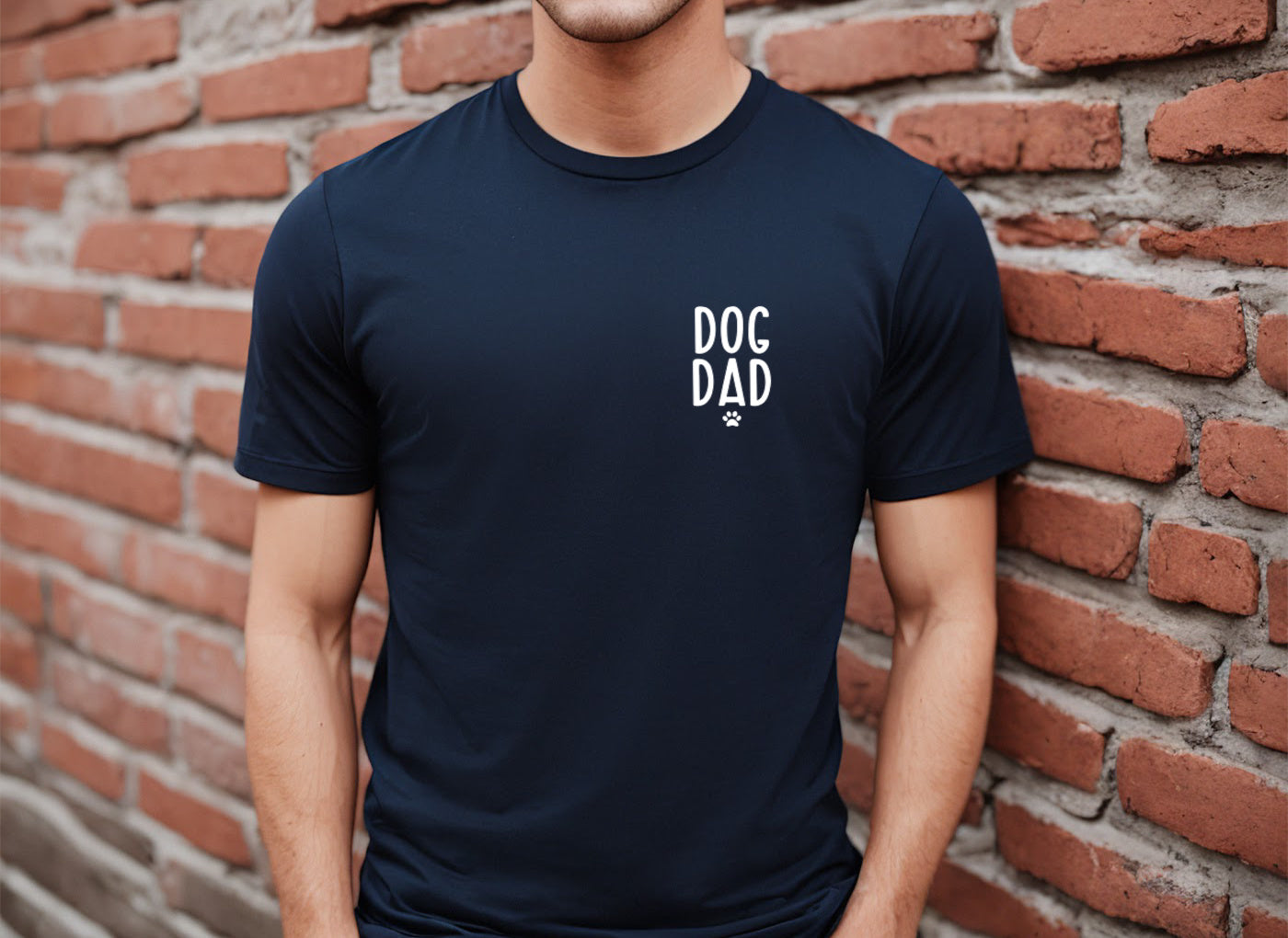 Dog Dad Printed T-Shirt - Trendy Dog Boutique