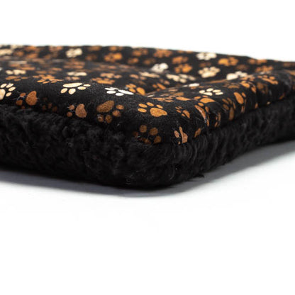 Flat Plush Fleece Dog Bed - Muddy Paws - Trendy Dog Boutique