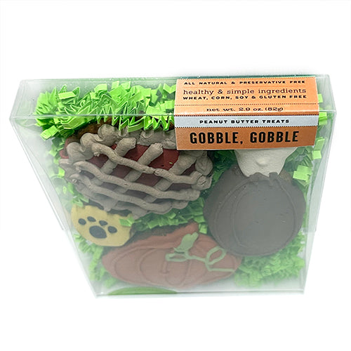 Thanksgiving Gobble Gobble Dog Treats - Trendy Dog Boutique