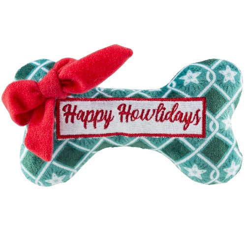 Happy Howlidays Puppermint Bone Toy - Trendy Dog Boutique