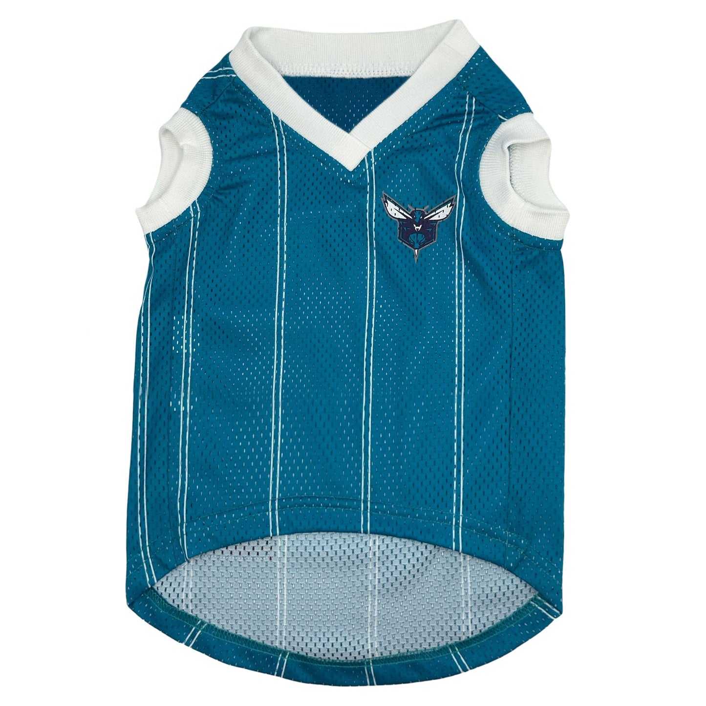 Charlotte Hornets Mesh Dog Jersey, Front View - Trendy Dog Boutique