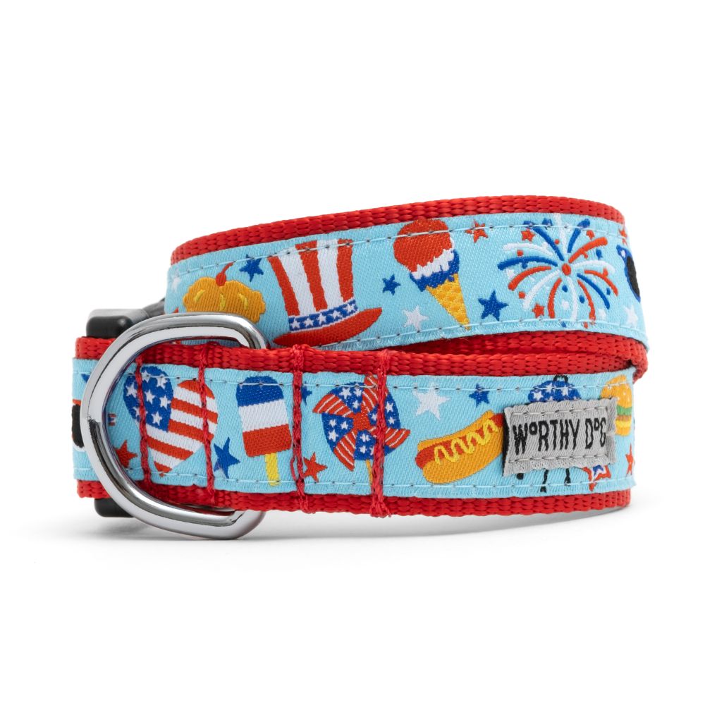 July 4th Holiday Dog Collar - Trendy Dog Boutique