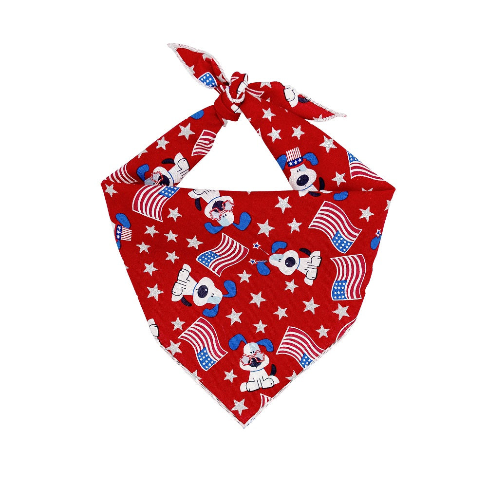 July 4th  - Memorial Day Patriotic Doggies Design Bandana - Trendy Dog Boutique