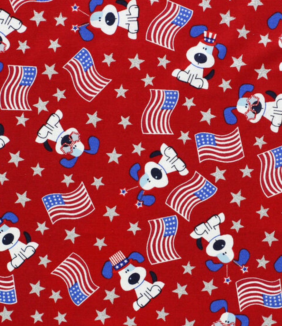 July 4th  - Memorial Day Patriotic Doggies Design Bandana - Trendy Dog Boutique