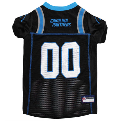 Carolina Panthers Mesh Dog Jersey, Back View - Trendy Dog Boutique