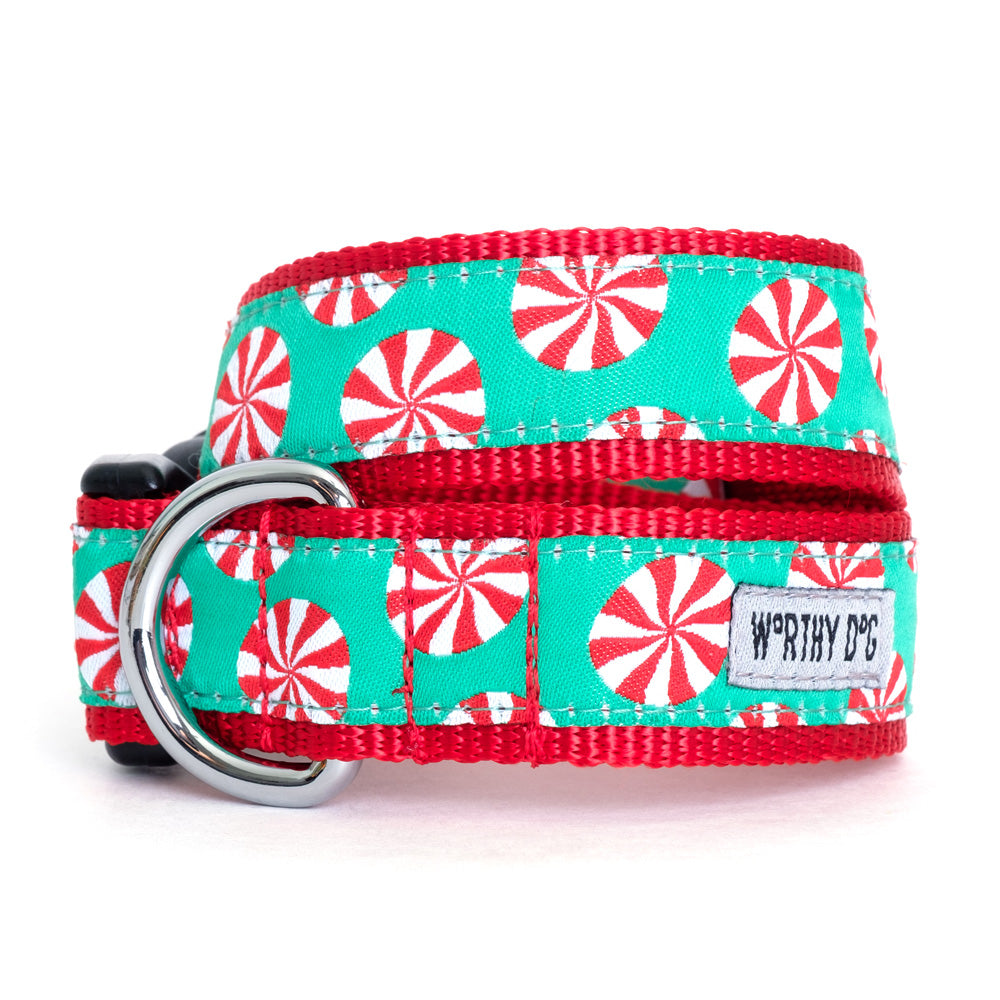 Peppermint Holiday Collar - Trendy Dog Boutique