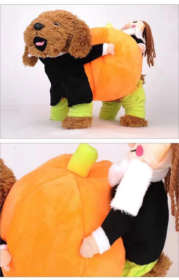 Pumpkin Mon' Halloween Halloween Dog Costume - Trendy Dog Boutique