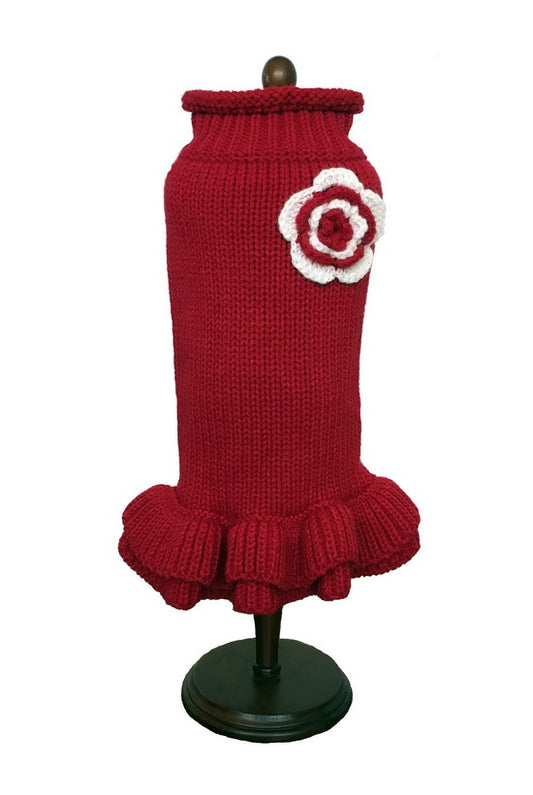 Red Sweater Dog Dress