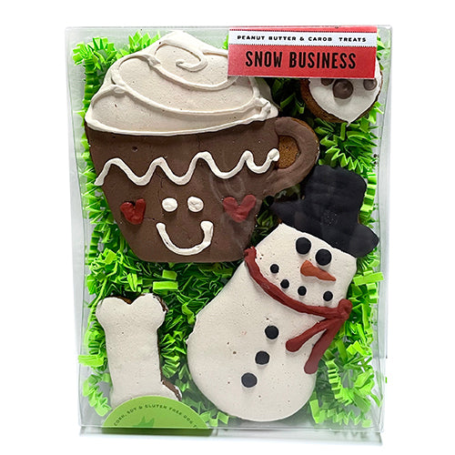 Snow Business Holiday Treat Box - Trendy Dog Boutique