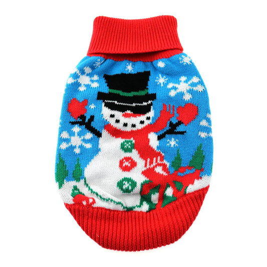 Snowman Holiday Dog Sweater - Trendy Dog Boutique