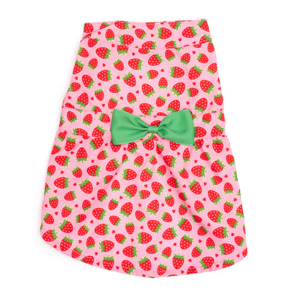 Strawberries Dog Dress - Trendy Dog Boutique