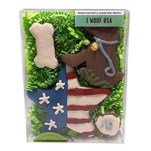 Americana Dog Treat Box - Trendy Dog Boutique